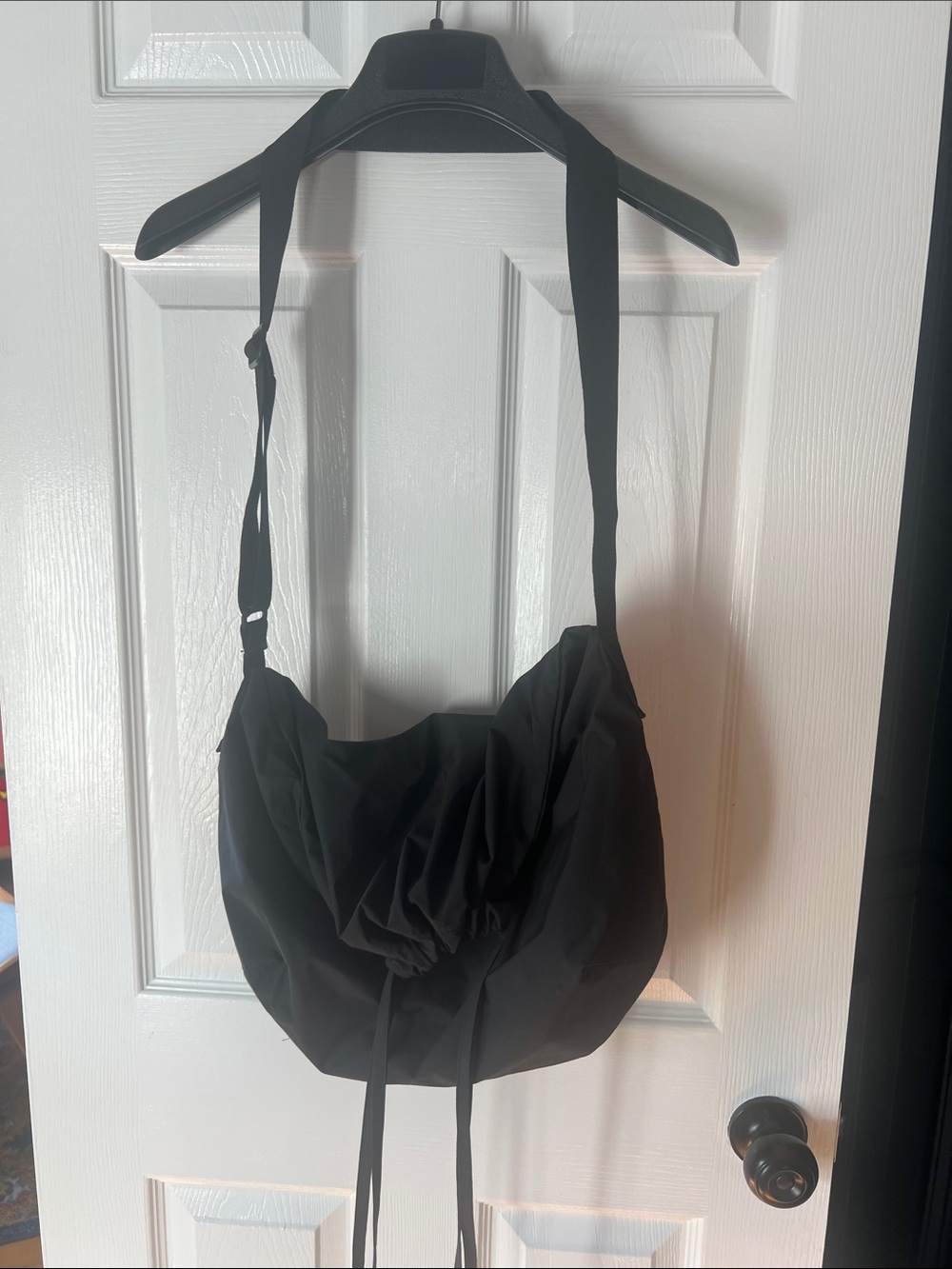 Uniqlo Black Drawstring Crossbody Bag